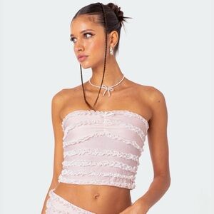 Izzy Ruffled Strapless Top
